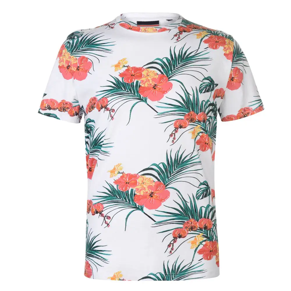 Men Clothing Sublimation Printed T Shirt O Neck Polyester Material High Quality Men Blank Polyester Sublimation Printed T Shirt