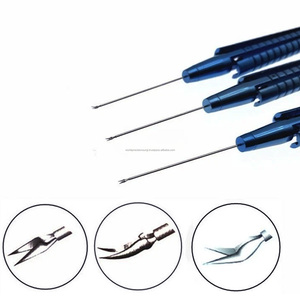 Tijeras de Capsulorrexis Retiniana WORLD PRECISION SURGICAL WPS-RC23-TC 23G 25G, Instrumento Quirúrgico Manual Intraocular - Product Image 1