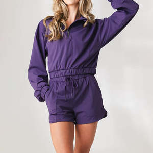 Sweat-shirt à capuche personnalisé avec logo, fermeture éclair 1/4, surdimensionné, pour le sport, en polaire, pour femme, polyvalent, pour les activités de plein air - Product Image 6