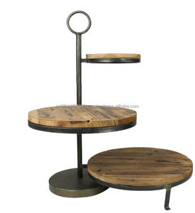 3 Tier Cupcake Stand/ Wooden Cake Holder / Dessert Plates Mini Cakes Fruit <b>Candy</b> Display - Product Image 3