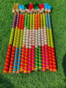 Gujrati weeding Sangeet dandiya dandiya dandiya แท่งไม้ตกแต่ง navratri ของตกแต่งพิเศษ Garba Night, dandiya Night - Product Image 4