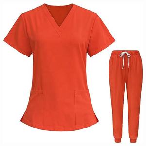 Uniforme de vêtements médicaux de haute qualité Ensemble de gommages pour femmes et hommes Haut et pantalon d'été, gommages pour hôpitaux - Product Image 2
