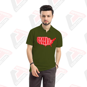 เสื้อโปโลผู้ชายแบบพรีเมี่ยมใส่สบายและมีสไตล์พร้อมผ้ายีนส์ผ้าลูกฟูกที่เป็นมิตรกับสิ่งแวดล้อมสำหรับฤดูร้อน - Product Image 1