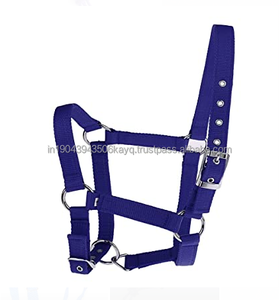 Halter de caballo de cuero cosido Halter acolchado de caballo de cuero genuino Precio asequible Halter de caballo ecuestre - Product Image 3