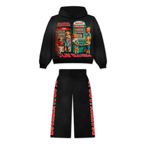 Ensemble de survêtement pour homme, taille plus, léger, design décontracté, hiver 2025, haute qualité, personnalisable, DTG, pantalon uni, logo inclus - Product Image 2