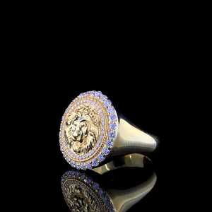 Best Quality Gold-Plated <b>Silver</b> Round Cut Diamond Hip Hop <b>Ring</b> for Wedding Engagement or Party Gift Fine <b>Toe</b> Design - Product Image 2