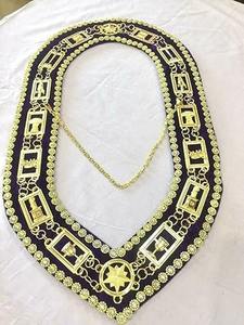 Collares Masónicos y de la Orden de la Estrella de Oriente (OES), Tela de Terciopelo Morado, Instrucciones de Cuidado: Solo Limpieza en Seco, Origen: Importado - Product Image 5