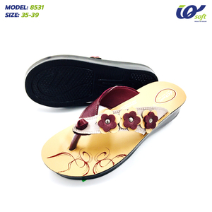 Sandalias Deslizantes Ideales para Viajar, Zapatos Atractivos de Tailandia 8531, Hechas de Poliuretano, Sandalias de PU Cómodas para Mujer, Alta Calidad - Product Image 5