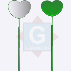 Cils professionnels Coeur Miroir En Acier Inoxydable Faux Cils Extension Greffage Outils De Maquillage - Product Image 3