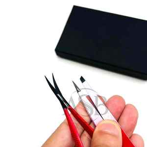 Pince à épiler de Noël Collection Rouge Blanc Pince à sourcils durable Pince à sourcils pointue inclinée personnalisée avec ciseaux à sourcils - Product Image 6