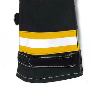 Gants de sécurité en cuir réfléchissants haute visibilité imperméables résistants aux coupures ignifuges pompier sécurité structurelle gants de pompier - Product Image 6