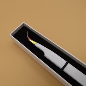 Custom Professional Stainless Steel Eyelash Tweezers <b>Smooth</b> Tip Precision Grafting <b>Tool</b> Anti-Static Perfect Grip Custom Logo - Product Image 3