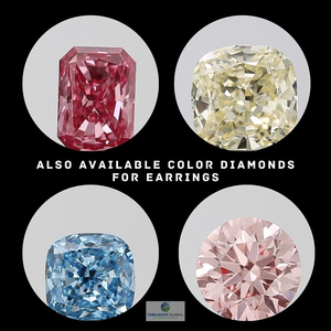 Boucles d'oreilles en diamant de laboratoire en or 14 carats de 1.05 ct Boucles d'oreilles en or massif avec diamant pour un anniversaire de fiançailles ou un cadeau de mariage pour elle - Product Image 6