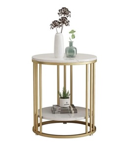 Tables rondes en fil métallique pour intérieurs modernes, élégantes et abordables, tables de meubles haut de gamme au prix de gros - Product Image 2