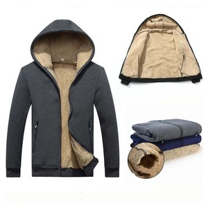 Unisex Heavyweight <b>Sherpa</b> Lined Heather Zip Hood - Product Image 2