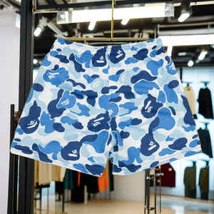 กางเกงขาสั้นผ้าฝ้ายสำหรับผู้ชายกางเกงขาสั้นผ้ายืดหยุ่นสำหรับวิ่งออกกำลังกายแบบ100% - Product Image 6