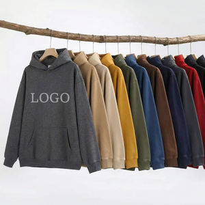 เสื้อฮู้ดดี้โอเวอร์ไซส์คุณภาพสูงสำหรับทุกเพศ มีกระเป๋า เสื้อกันหนาวแบบสปอร์ตเนื้อหนา รับผลิตแบบ OEM และติดฉลากสินค้าส่วนตัว - Product Image 1