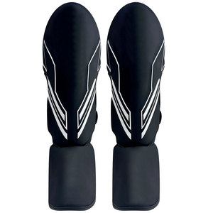 Venta caliente último diseño de desgaste de entrenamiento de boxeo espinilleras/Logotipo personalizado servicio OEM espinilleras con embalaje personalizado - Product Image 1