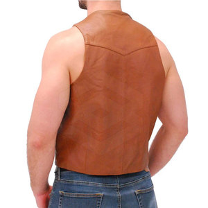 Chaleco de piel de vaca hecho a medida 2024 para hombre, ajustado, transpirable y a la moda para el invierno, hecho en Pakistán - Product Image 5