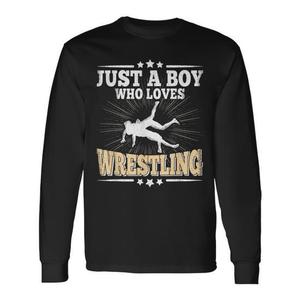 Camiseta de Manga Larga para Hombre, Diseño de Luchador, para Amantes de la Lucha Libre, Camiseta Promocional - Product Image 1