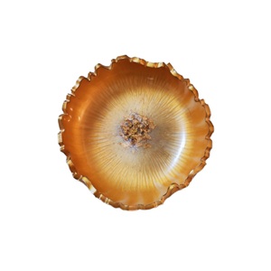 Cuencos de Resina con Patrones Únicos de Gemas de Mármol Abstracto, Piezas de Servir Modernas y Ecológicas para Bodas con Atractivo Artístico - Product Image 1