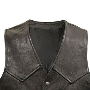 Chaleco de Cuero Casual para Hombre 2024, Ecológico, Ligero, Transpirable, Corte Ajustado, Prenda Superior de Invierno en Varios Colores, Servicio OEM - Product Image 2