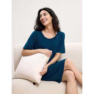 Camisón Premium de Bambú con Estampado Floral, Talla 3XL, Suave y Transpirable, Conjunto de Bata de Spandex con Cierre Elástico en la Cintura - Product Image 3