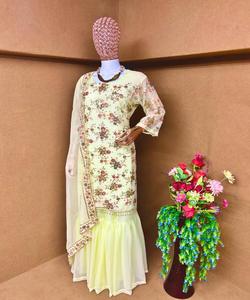 Elegante traje de novia de algodón: haga una declaración con nuestro fabuloso, último y lujoso traje de boda - Product Image 6