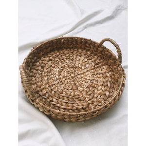 Bandeja para servir de ratán artesanal con patrón elegante de moda, perfecta para Decoración de mesa de café, aperitivos y bebidas - Product Image 2