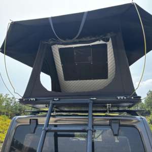 Wild Cloud 4WD <span class=keywords><strong>Tente</strong></span> <span class=keywords><strong>de</strong></span> <span class=keywords><strong>toit</strong></span> <span class=keywords><strong>de</strong></span> voiture triangulaire en aluminium léger avec auvent coque rigide automatique étanche pour le camping en plein air - Product Image 3