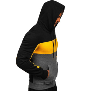 2025 logotipo personalizado sudaderas con capucha para hombre 100% algodón ecológico transpirable polar bolsillo diseño Color sólido invierno - Product Image 2