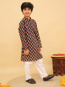 Los niños indios usan Pijama de algodón Kurta para Diwali Holi Navratri, Rakhi a precio mayorista - Product Image 3