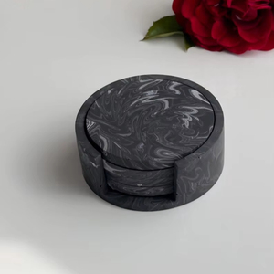 Classic Eco-Friendly Mango Wood <b>Coasters</b> <b>Set</b> Round & Square Table Pads for Interior Decor Wholesale Gift <b>Sets</b> - Product Image 1
