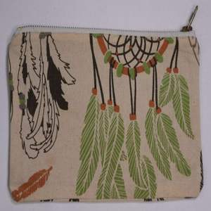 Pochette de maquillage écologique en toile de coton 100% naturelle, logo personnalisé imprimé, fermeture éclair dorée recyclée, respirante - Product Image 3