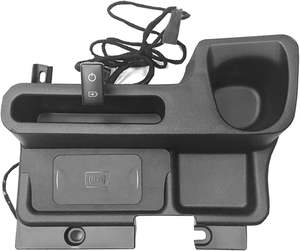 Caja de almacenamiento para consola <span class=keywords><strong>Central</strong></span>, cargador inalámbrico apto para Toyota Land Cruiser LC70 LC71 LC76 LC77 LC79 FJ70 FJ76 FJ77 FJ78 - Product Image 6