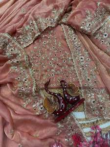 La mayoría de los exportadores de diseñador boutique indio gasa seda Sari última blusa de lujo exclusiva nupcial étnico fiesta boda desgaste mujeres - Product Image 3