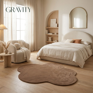 <span class=keywords><strong>Tapis</strong></span> de salon personnalisable, nouveau style, doux, durable, moderne, minimaliste, forme irrégulière, fait main, pour la décoration d'<span class=keywords><strong>appartement</strong></span> - Product Image 5