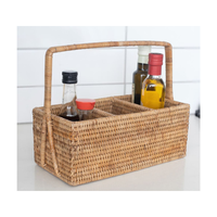 Vietnam Kingcraftviet Eco-vriendelijke Verdeelbak Rieten Schalen Keuken Decoratie Bestekorganizer Keukenaccessoires Opbergbak