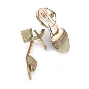 Sandales à talon fantaisie olive modèle FN6013 - Product Image 1