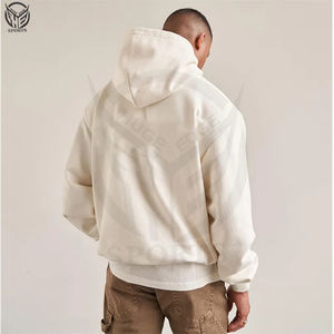 Sudaderas con capucha de gran tamaño para hombre de lana de algodón pesado de alta calidad - Product Image 4