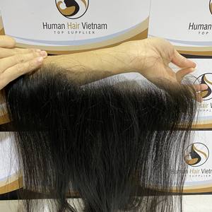 Haute qualité 13x6 pour Swiss HD pour lacet frontal cuticule aligné court Remy noir naturel droit vierge Extensions de cheveux humains - Product Image 2