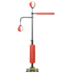 JIKE <span class=keywords><strong>sac</strong></span> <span class=keywords><strong>de</strong></span> <span class=keywords><strong>frappe</strong></span> <span class=keywords><strong>de</strong></span> sport <span class=keywords><strong>autoportant</strong></span> support réglable en hauteur boîte d'entraînement avec 2 balles <span class=keywords><strong>de</strong></span> vitesse, barre réfléchissante, base à ventouse - Product Image 1