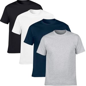 Conjunto de camiseta de manga corta Premium Opciones cómodas, elegantes, sólidas y multicolores, Impresión de logotipo personalizado disponible - Product Image 1