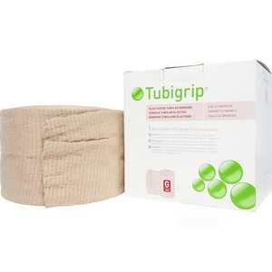 Bande élastique Tubigrip beige 7,5 x 12 cm x 10 m, certifiée CE, classe II, support de compression médical pour les soins des articulations et des muscles - Product Image 5