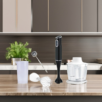 Batidora Eléctrica de Mano de 200W, Juego de Batidoras de Cocina con Carcasa Desmontable de ABS
