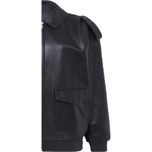 Blouson de moto en cuir imprimé en peau de mouton pour femmes, de haute qualité, prix bas, vente en gros - Product Image 4