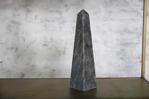 Obélisque gris en marbre naturel fait à la main, moderne, résistant au feu, garantie 5 ans, revêtement mural pour salle à manger et cuisine, villa et hôtel - Product Image 3