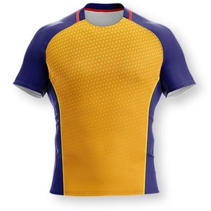 Uniforme de Rugby, Fabricación OEM, Impresión Digital Profesional, Conjunto de Camiseta y Pantalones Cortos Unisex, Transpirable, Secado Rápido, Ecológico, 100% - Product Image 1