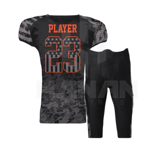 Directo de fábrica por encargo 100% poliéster uniformes de fútbol americano transpirable buen precio equipo traje - Product Image 4