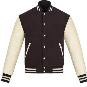 Chaquetas Varsity Letterman de Talla Grande para Hombre, Bordado Personalizado, Color Personalizado, Ropa de Invierno, Chaquetas de Béisbol Impermeables y Transpirables - Product Image 1